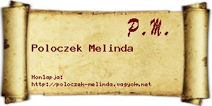 Poloczek Melinda névjegykártya